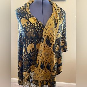 Kashmir Shawl 74”x27”